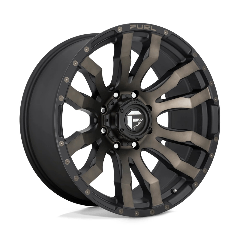 Fuel 1PC D674 BLITZ 22x12 ET-44 6x139.7 Matte Black Double Dark Tint