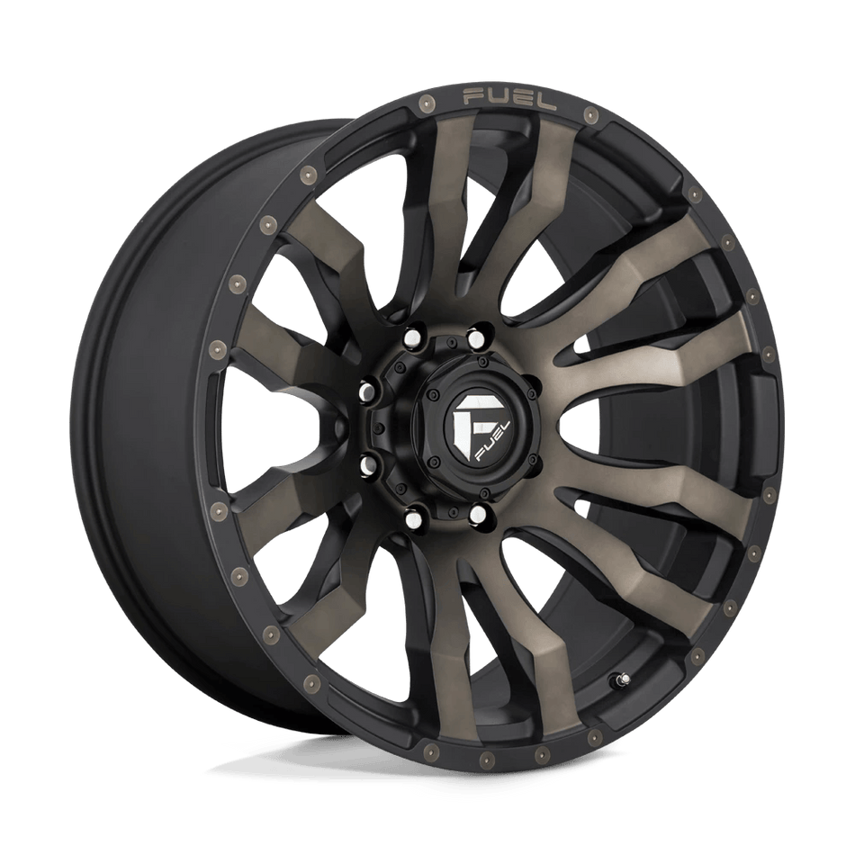 Fuel 1PC D674 BLITZ 22x12 ET-44 6x139.7 Matte Black Double Dark Tint