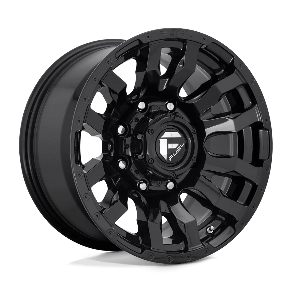Fuel 1PC D675 BLITZ 22x10 ET-18 8x180 Gloss Black