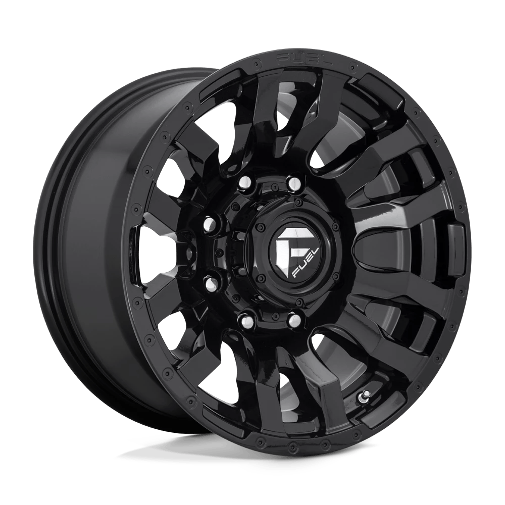 Fuel 1PC D675 BLITZ 22x10 ET-18 8x165.1 Gloss Black