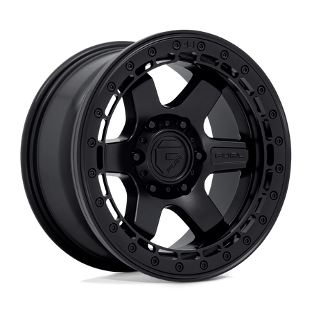 Fuel 1PC D122 BLOCK BEADLOCK 17x8.5 ET0 6x135 Matte Black w/ Matte Black Ring