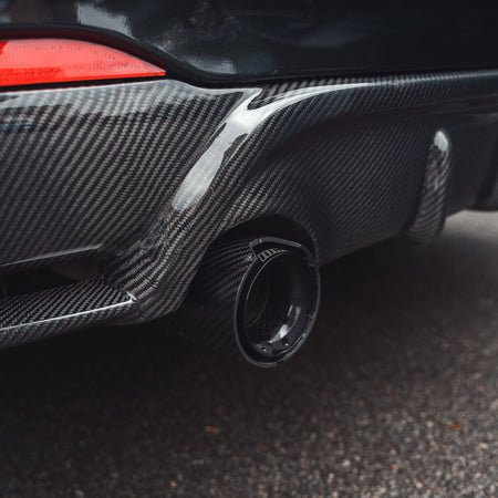 BMW 2 SERIES F22/F23 CARBON FIBRE DIFFUSER - MP STYLE-Diffuser-CT CARBON-CT Carbon - High-quality carbon fiber and gloss black aerodynamic parts for premium sports and luxury vehicles.