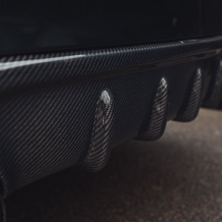 BMW 2 SERIES F22/F23 CARBON FIBRE DIFFUSER - MP STYLE-Diffuser-CT CARBON-CT Carbon - High-quality carbon fiber and gloss black aerodynamic parts for premium sports and luxury vehicles.