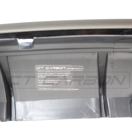 BLAK BY CT DIFFUSER BMW 2 SERIES F22/F23 GLOSS BLACK TWIN EXHAUST DIFFUSER - MP STYLE - BLAK BY CT CARBON
