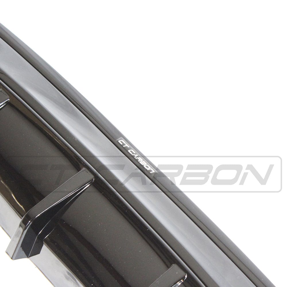 BLAK BY CT DIFFUSER BMW 2 SERIES F22/F23 GLOSS BLACK TWIN EXHAUST DIFFUSER - MP STYLE - BLAK BY CT CARBON