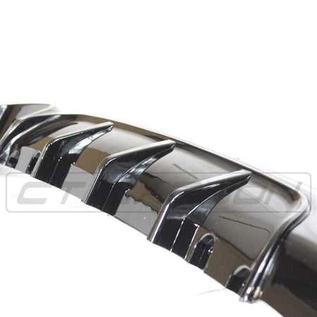 BLAK BY CT DIFFUSER BMW 2 SERIES F22/F23 GLOSS BLACK TWIN EXHAUST DIFFUSER - MP STYLE - BLAK BY CT CARBON