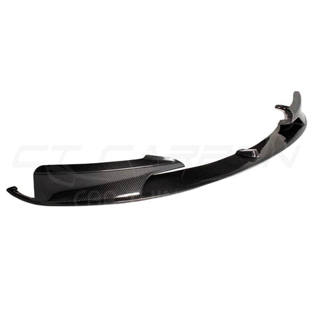 BMW 3 SERIES F30/F31 CARBON FIBRE SPLITTER - MP STYLE-Splitter-CT CARBON-CT Carbon - High-quality carbon fiber and gloss black aerodynamic parts for premium sports and luxury vehicles.