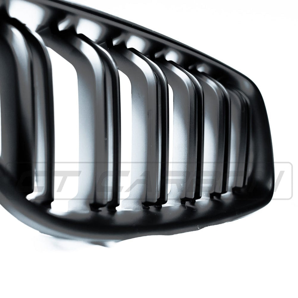 BLAK BY CT GRILLE BMW 3 SERIES F30 MATTE BLACK DOUBLE SLAT GRILLES
