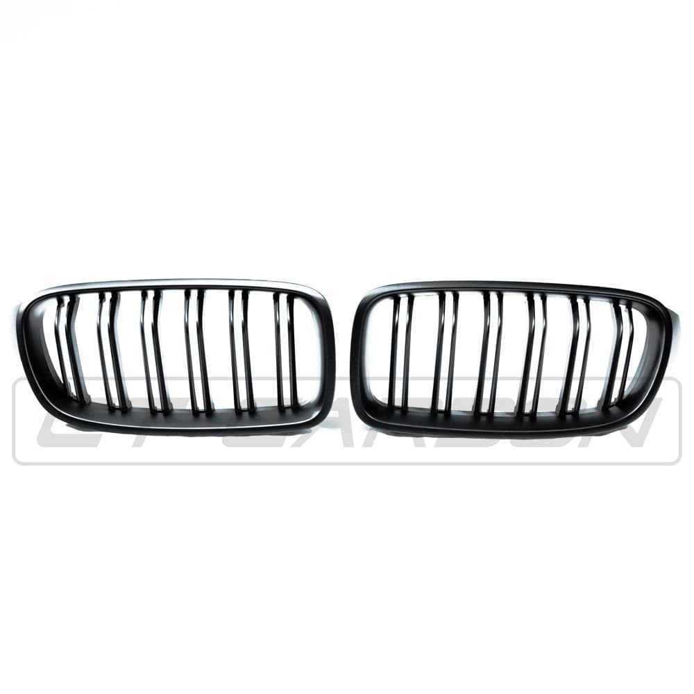 BLAK BY CT GRILLE BMW 3 SERIES F30 MATTE BLACK DOUBLE SLAT GRILLES