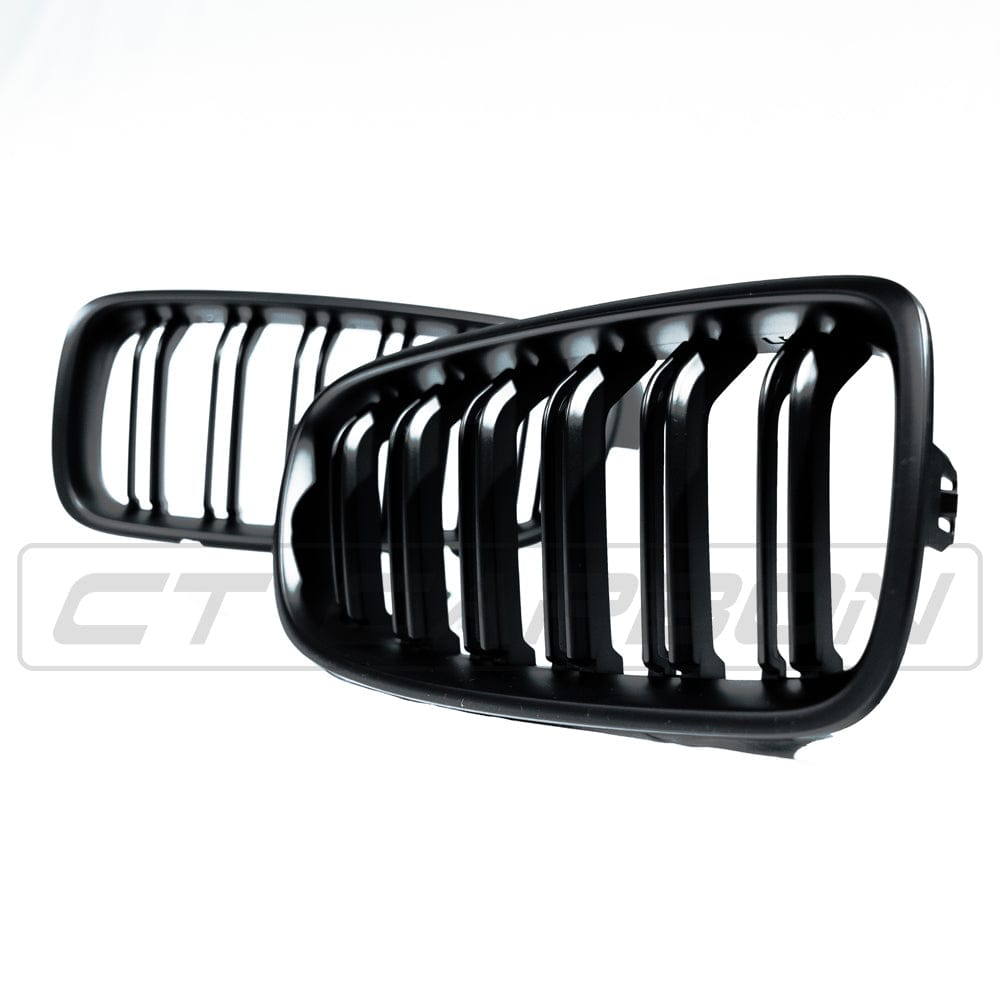 BLAK BY CT GRILLE BMW 3 SERIES F30 MATTE BLACK DOUBLE SLAT GRILLES