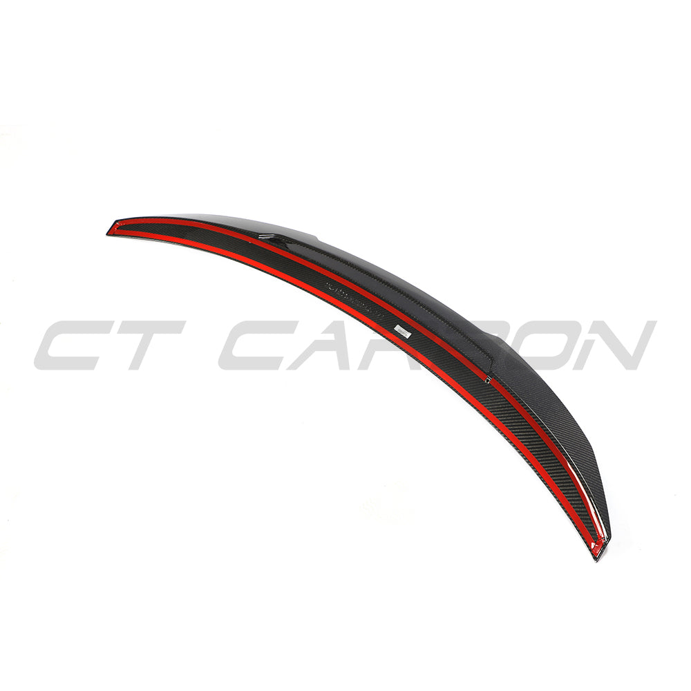 BMW 4 SERIES G26 & i4 CARBON FIBRE SPOILER - PS STYLE-Spoiler-CT CARBON-CT Carbon - High-quality carbon fiber and gloss black aerodynamic parts for premium sports and luxury vehicles.