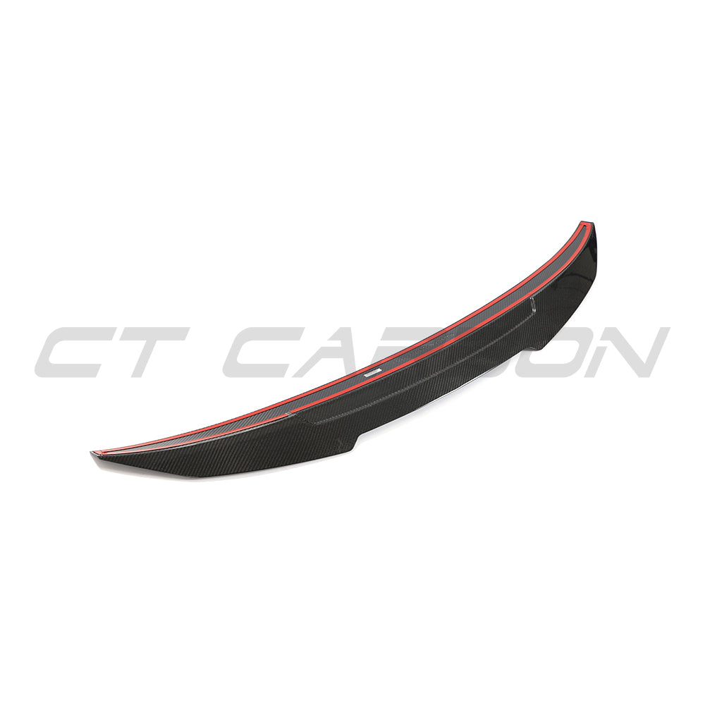 BMW 4 SERIES G26 & i4 CARBON FIBRE SPOILER - PS STYLE-Spoiler-CT CARBON-CT Carbon - High-quality carbon fiber and gloss black aerodynamic parts for premium sports and luxury vehicles.