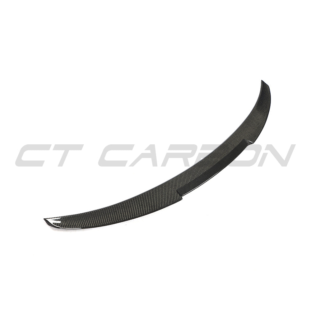 BMW 4 SERIES G26 & i4 CARBON FIBRE SPOILER - V STYLE-Spoiler-CT CARBON-CT Carbon - High-quality carbon fiber and gloss black aerodynamic parts for premium sports and luxury vehicles.