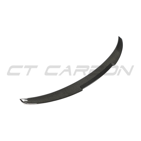 BMW 4 SERIES G26 & i4 CARBON FIBRE SPOILER - V STYLE-Spoiler-CT CARBON-CT Carbon - High-quality carbon fiber and gloss black aerodynamic parts for premium sports and luxury vehicles.
