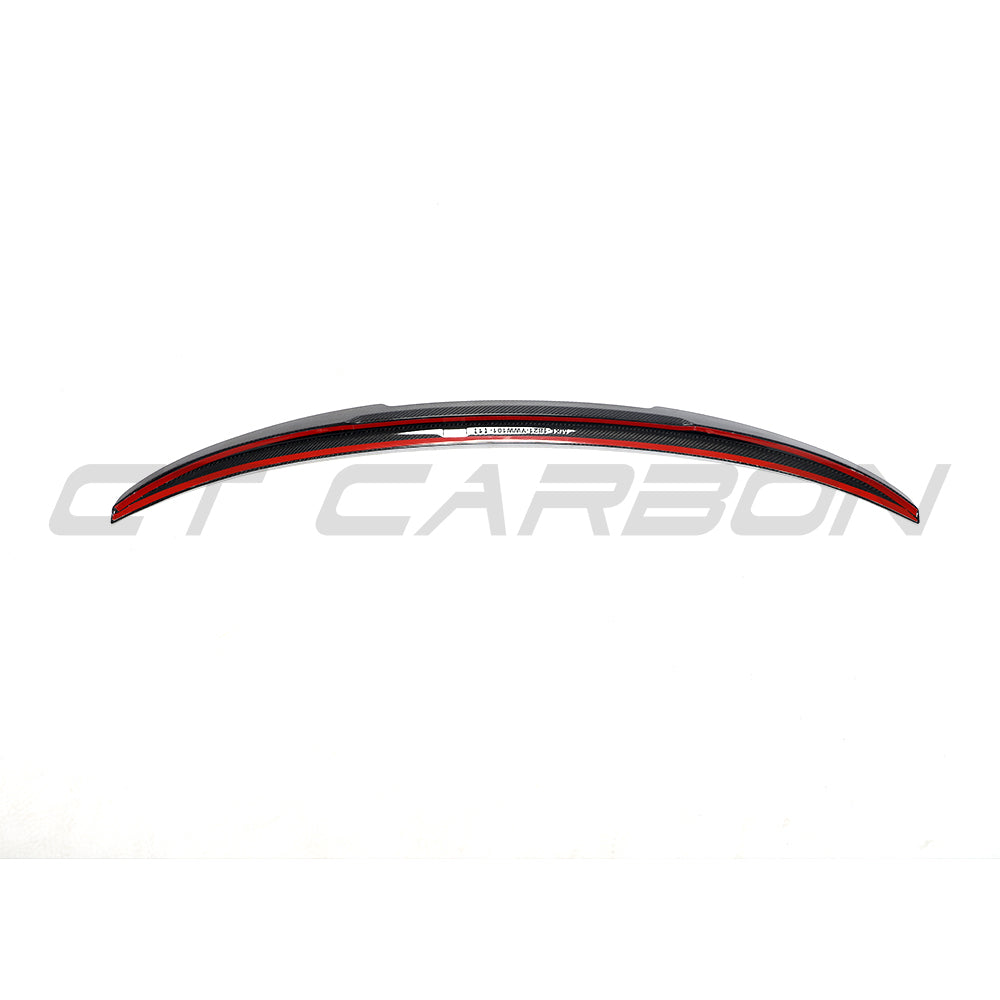 BMW 4 SERIES G26 & i4 CARBON FIBRE SPOILER - V STYLE-Spoiler-CT CARBON-CT Carbon - High-quality carbon fiber and gloss black aerodynamic parts for premium sports and luxury vehicles.
