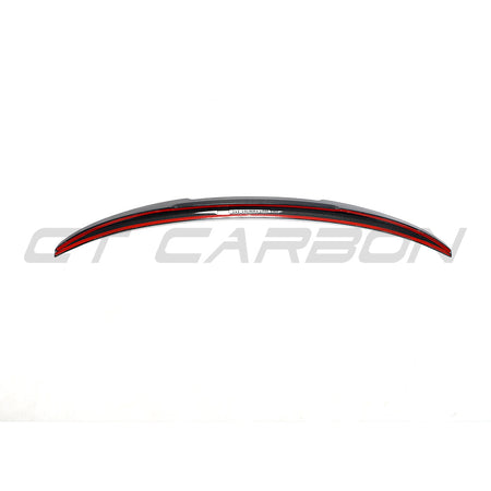 BMW 4 SERIES G26 & i4 CARBON FIBRE SPOILER - V STYLE-Spoiler-CT CARBON-CT Carbon - High-quality carbon fiber and gloss black aerodynamic parts for premium sports and luxury vehicles.