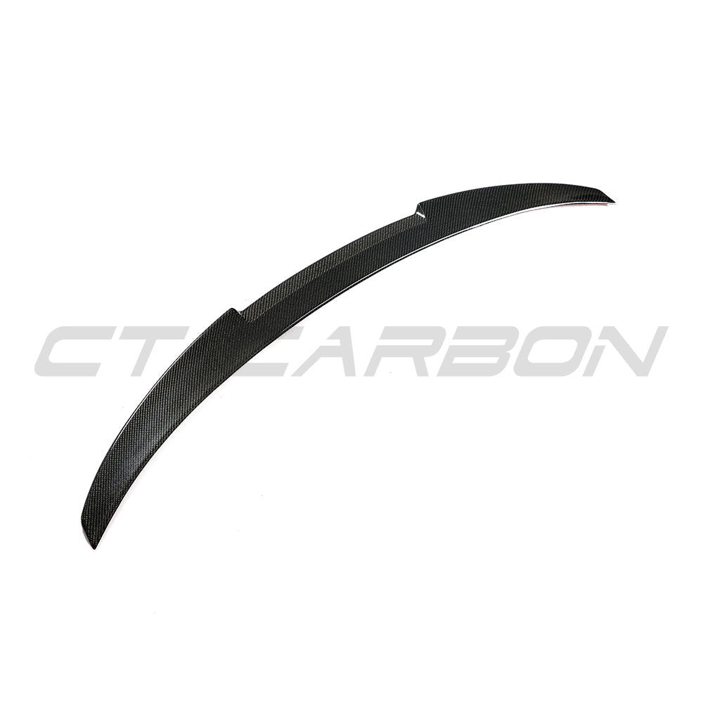 BMW 4 SERIES G26 & i4 CARBON FIBRE SPOILER - V STYLE-Spoiler-CT CARBON-CT Carbon - High-quality carbon fiber and gloss black aerodynamic parts for premium sports and luxury vehicles.