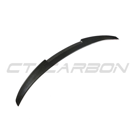 BMW 4 SERIES G26 & i4 CARBON FIBRE SPOILER - V STYLE-Spoiler-CT CARBON-CT Carbon - High-quality carbon fiber and gloss black aerodynamic parts for premium sports and luxury vehicles.