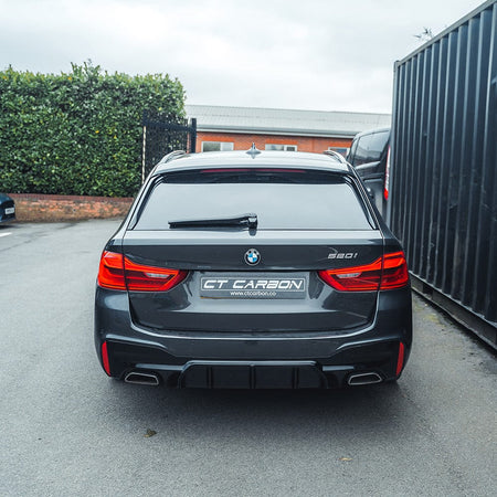 BLAK BY CT Diffuser BMW 5 SERIES G30 GLOSS BLACK DIFFUSER - M5 STYLE - BLAK BY CT CARBON