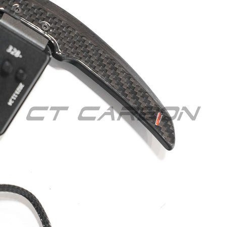 BMW CARBON FIBRE MAGNETIC SHIFTER PADDLES-Accessories-CT CARBON-CT Carbon - High-quality carbon fiber and gloss black aerodynamic parts for premium sports and luxury vehicles.