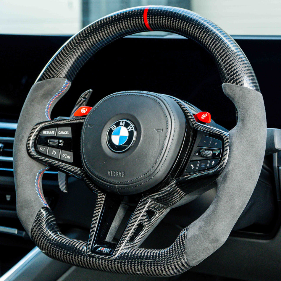 BMW CARBON FIBRE MAGNETIC SHIFTER PADDLES-Accessories-CT CARBON-CT Carbon - High-quality carbon fiber and gloss black aerodynamic parts for premium sports and luxury vehicles.