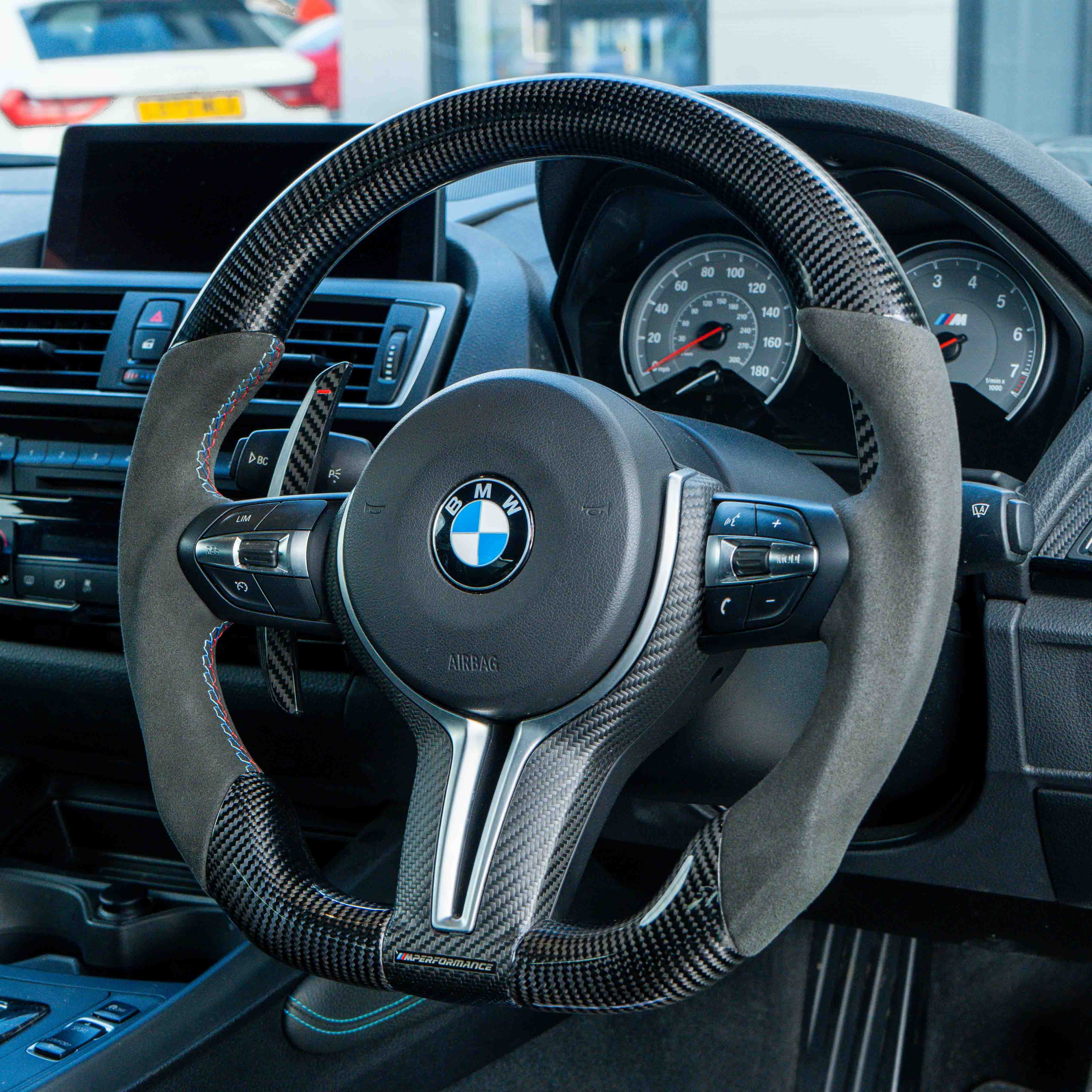 BMW CARBON FIBRE MAGNETIC SHIFTER PADDLES-Accessories-CT CARBON-CT Carbon - High-quality carbon fiber and gloss black aerodynamic parts for premium sports and luxury vehicles.