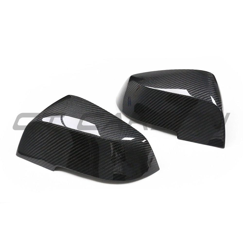 BMW DRY CARBON MIRROR REPLACEMENT Fxx 1, 2, 3, 4 SERIES-Accessories-CT Carbon-CT Carbon - High-quality carbon fiber and gloss black aerodynamic parts for premium sports and luxury vehicles.