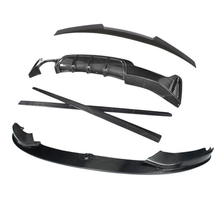 BMW F36 4 SERIES COUPE FULL CARBON FIBRE KIT - MP STYLE-Kit-CT CARBON-CT Carbon - High-quality carbon fiber and gloss black aerodynamic parts for premium sports and luxury vehicles.