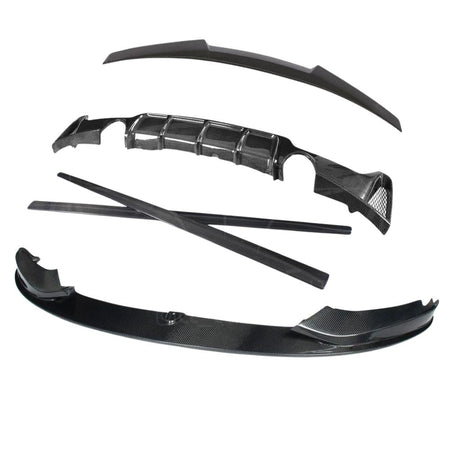 BMW F36 4 SERIES COUPE FULL CARBON FIBRE KIT - MP STYLE-Kit-CT CARBON-CT Carbon - High-quality carbon fiber and gloss black aerodynamic parts for premium sports and luxury vehicles.