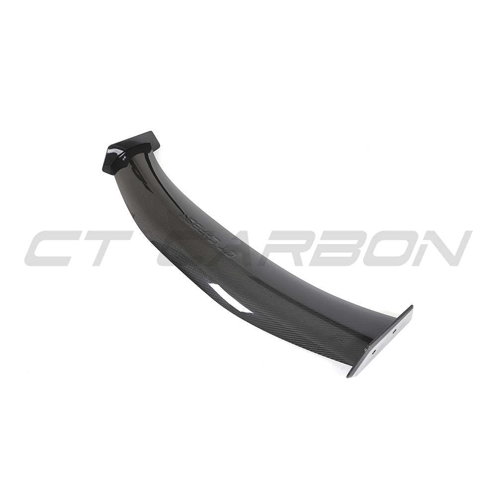 BMW G87 M2 & G42 2 SERIES CARBON FIBRE SWAN NECK WING - CT DESIGN-Spoiler-CT CARBON-CT Carbon - High-quality carbon fiber and gloss black aerodynamic parts for premium sports and luxury vehicles.
