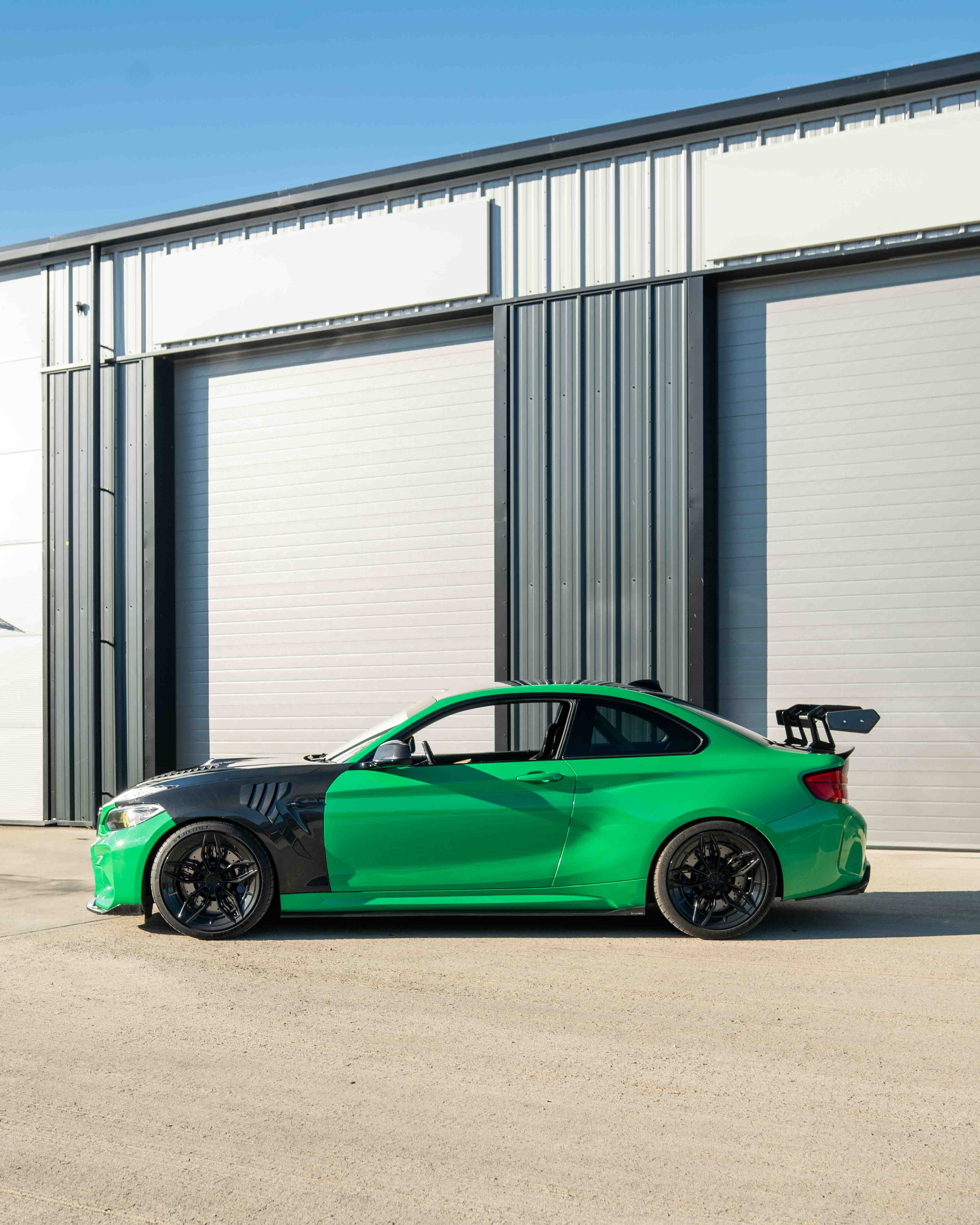 BMW F87 M2/M2C & F22 2 SERIES CARBON FIBRE SWAN NECK WING - CT DESIGN-Spoiler-CT CARBON-CT Carbon - High-quality carbon fiber and gloss black aerodynamic parts for premium sports and luxury vehicles.