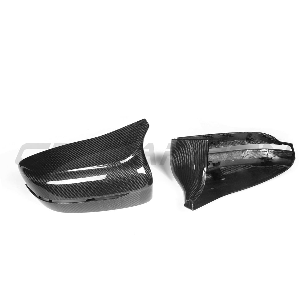 BMW F90 M5 2018-2023 PRE-PREG CARBON FIBRE MIRRORS (LHD ONLY)-Accessories-CT CARBON-CT Carbon - High-quality carbon fiber and gloss black aerodynamic parts for premium sports and luxury vehicles.