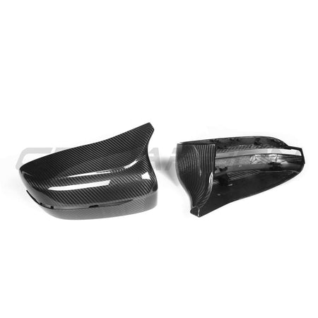 BMW F90 M5 2018-2023 PRE-PREG CARBON FIBRE MIRRORS (LHD ONLY)-Accessories-CT CARBON-CT Carbon - High-quality carbon fiber and gloss black aerodynamic parts for premium sports and luxury vehicles.