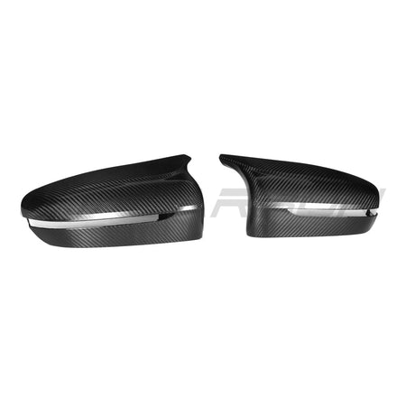BMW F90 M5 2018-2023 PRE-PREG CARBON FIBRE MIRRORS (RHD ONLY)-Accessories-CT CARBON-CT Carbon - High-quality carbon fiber and gloss black aerodynamic parts for premium sports and luxury vehicles.