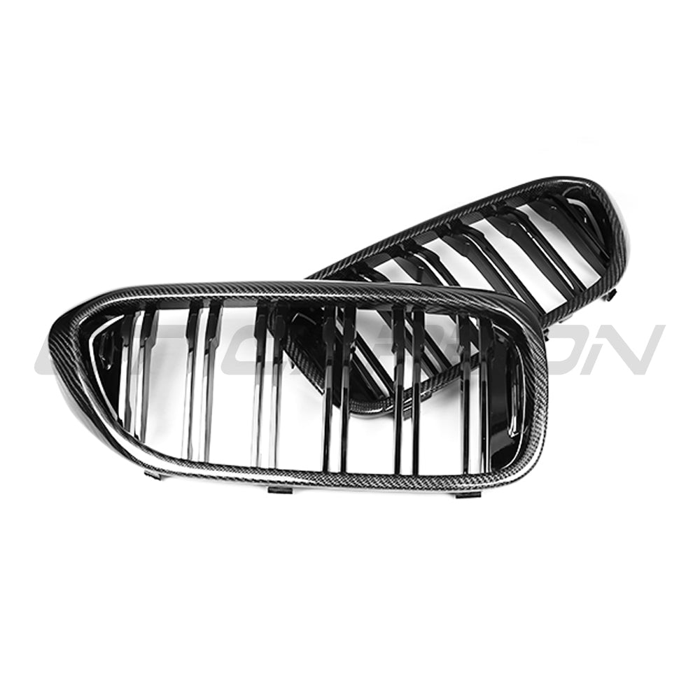 BMW F90 M5 / G30 & G31 5 SERIES (PRE-LCI) CARBON FIBRE GRILLE-Grille-CT CARBON-CT Carbon - High-quality carbon fiber and gloss black aerodynamic parts for premium sports and luxury vehicles.