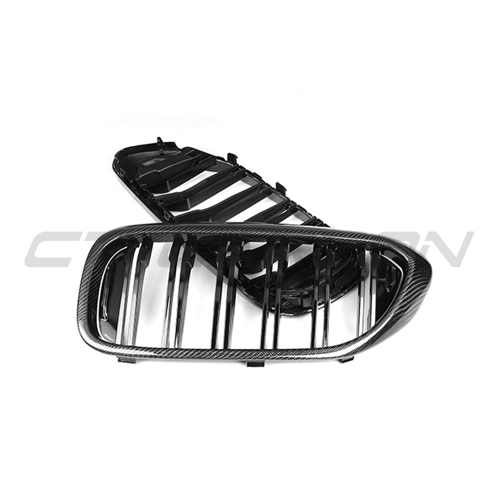 BMW F90 M5 / G30 & G31 5 SERIES (PRE-LCI) CARBON FIBRE GRILLE-Grille-CT CARBON-CT Carbon - High-quality carbon fiber and gloss black aerodynamic parts for premium sports and luxury vehicles.