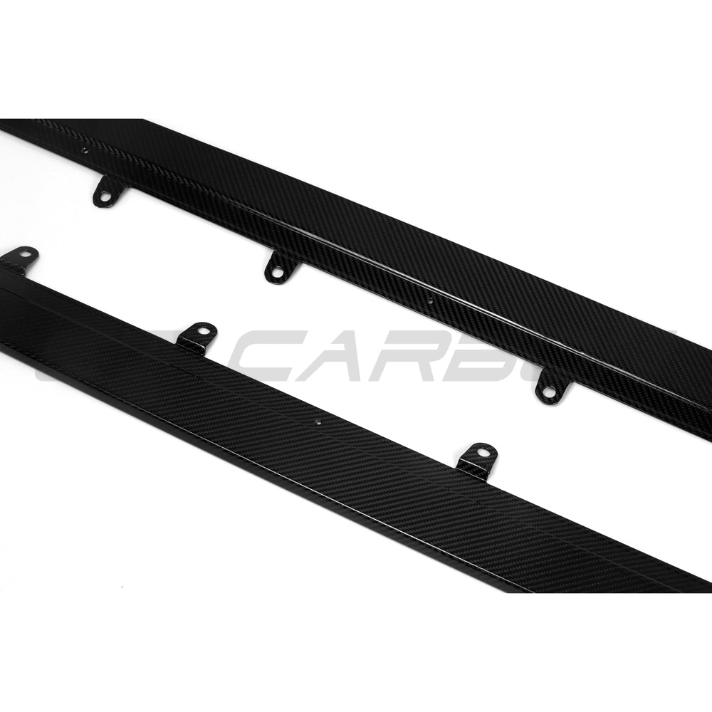 BMW F90 M5 & G30/G31 5 SERIES 2016-2024 PRE-PREG CARBON FIBRE SIDE SKIRTS-Side Skirts-CT CARBON-CT Carbon - High-quality carbon fiber and gloss black aerodynamic parts for premium sports and luxury vehicles.