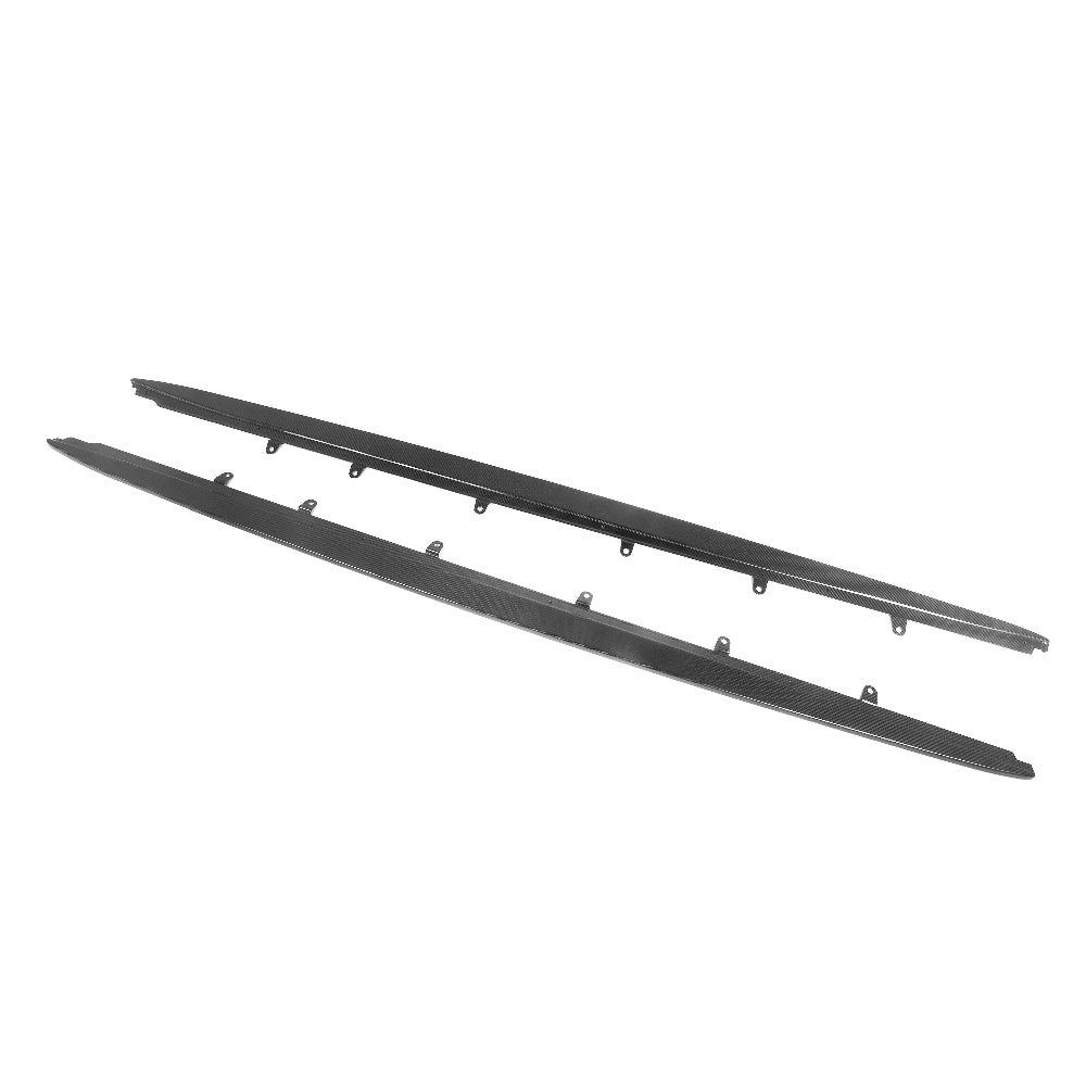 BMW F90 M5 & G30/G31 5 SERIES 2016-2024 PRE-PREG CARBON FIBRE SIDE SKIRTS-Side Skirts-CT CARBON-CT Carbon - High-quality carbon fiber and gloss black aerodynamic parts for premium sports and luxury vehicles.