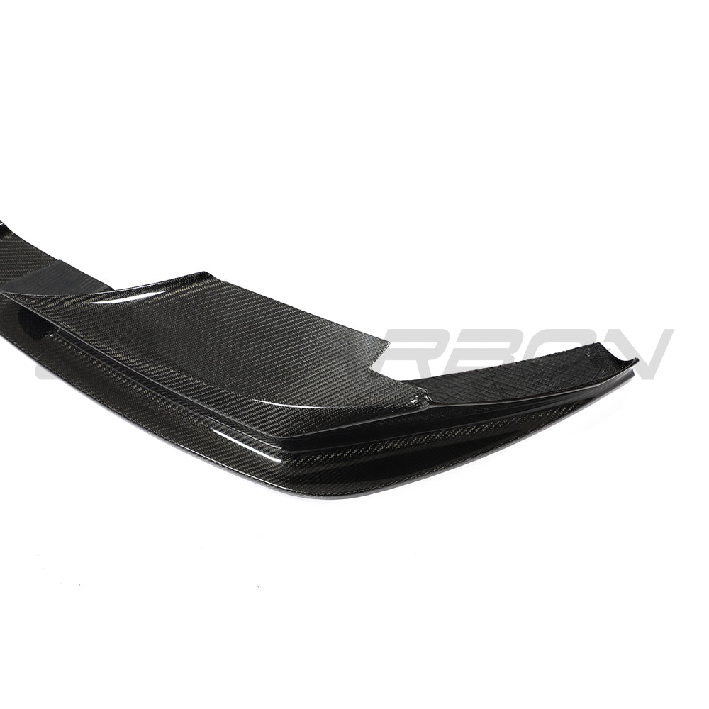 BMW F90 M5 & M5C LCI CARBON FIBRE SPLITTER - 3D STYLE-Splitter-CT CARBON-CT Carbon - High-quality carbon fiber and gloss black aerodynamic parts for premium sports and luxury vehicles.