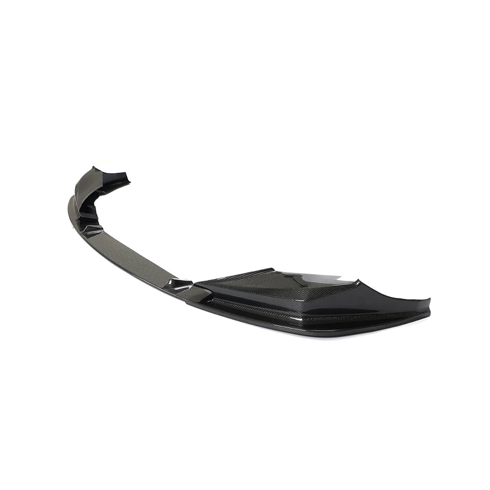 BMW F90 M5 & M5C LCI CARBON FIBRE SPLITTER - 3D STYLE-Splitter-CT CARBON-CT Carbon - High-quality carbon fiber and gloss black aerodynamic parts for premium sports and luxury vehicles.