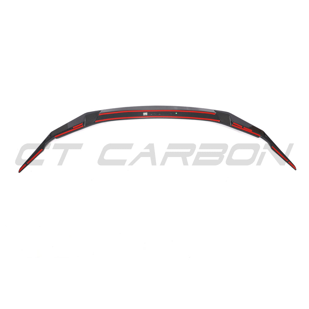 BMW F90 M5 & M5C LCI CARBON FIBRE SPLITTER - GTS-Splitter-CT CARBON-CT Carbon - High-quality carbon fiber and gloss black aerodynamic parts for premium sports and luxury vehicles.
