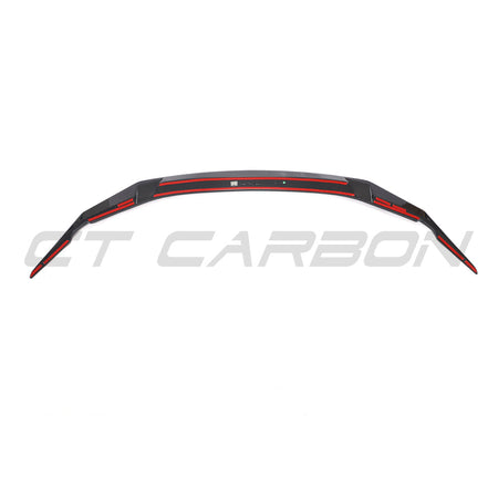 BMW F90 M5 & M5C LCI CARBON FIBRE SPLITTER - GTS-Splitter-CT CARBON-CT Carbon - High-quality carbon fiber and gloss black aerodynamic parts for premium sports and luxury vehicles.