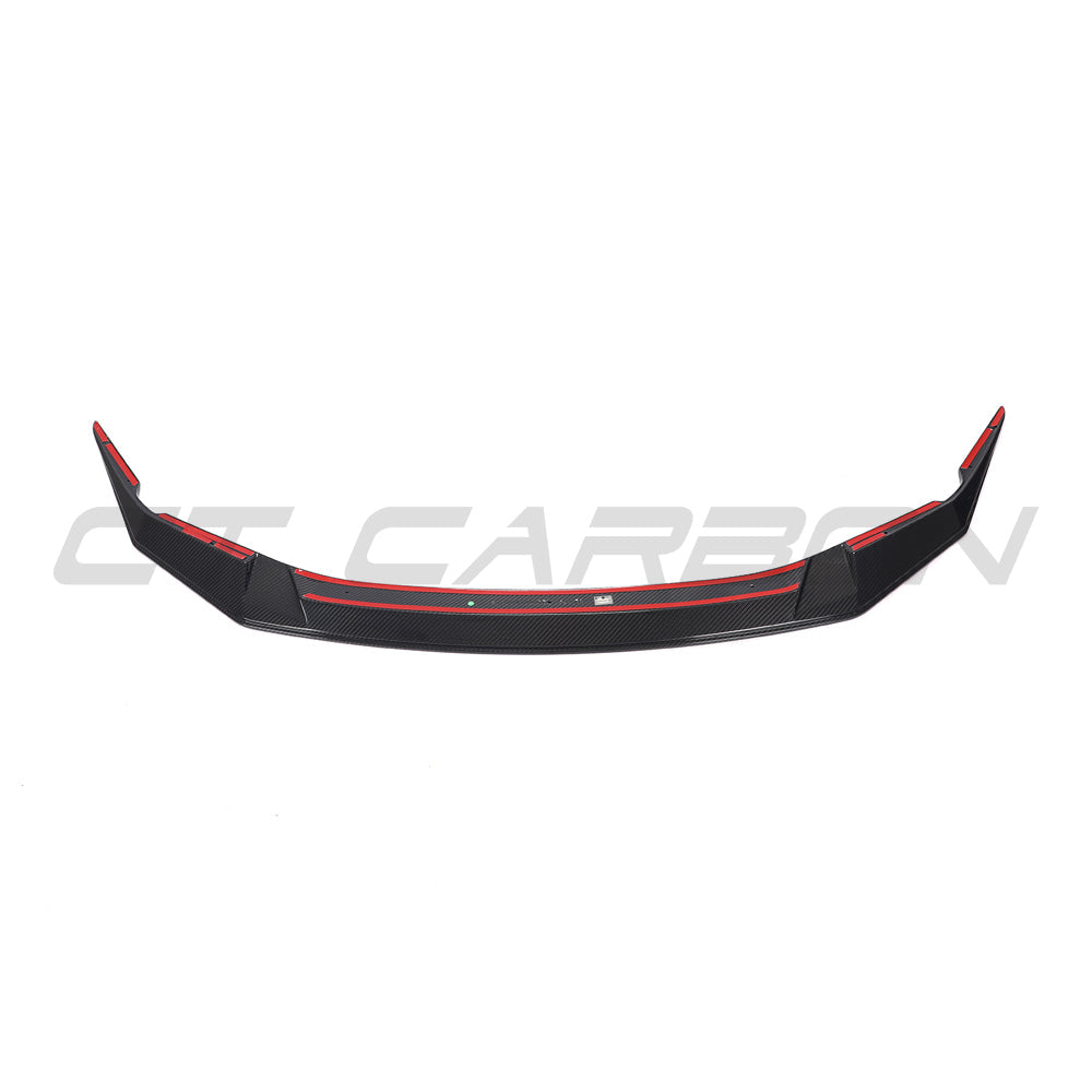 BMW F90 M5 & M5C LCI CARBON FIBRE SPLITTER - GTS-Splitter-CT CARBON-CT Carbon - High-quality carbon fiber and gloss black aerodynamic parts for premium sports and luxury vehicles.