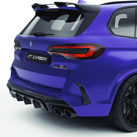 BMW F95 X5M 2019-2022 (PRE-LCI) CARBON FIBRE FULL KIT - CT DESIGN-Kit-CT CARBON-CT Carbon - High-quality carbon fiber and gloss black aerodynamic parts for premium sports and luxury vehicles.