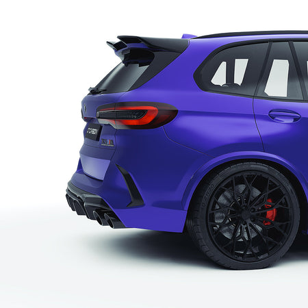 BMW F95 X5M 2019-2022 (PRE-LCI) CARBON FIBRE FULL KIT - CT DESIGN-Kit-CT CARBON-CT Carbon - High-quality carbon fiber and gloss black aerodynamic parts for premium sports and luxury vehicles.