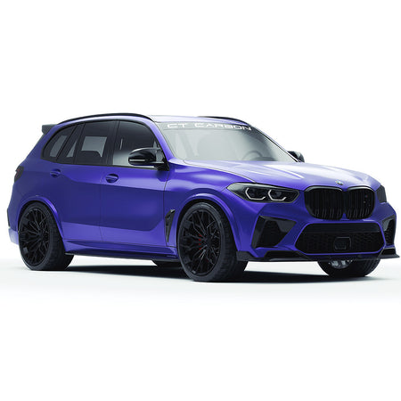 BMW F95 X5M 2019-2022 (PRE-LCI) CARBON FIBRE FULL KIT - CT DESIGN-Kit-CT CARBON-CT Carbon - High-quality carbon fiber and gloss black aerodynamic parts for premium sports and luxury vehicles.