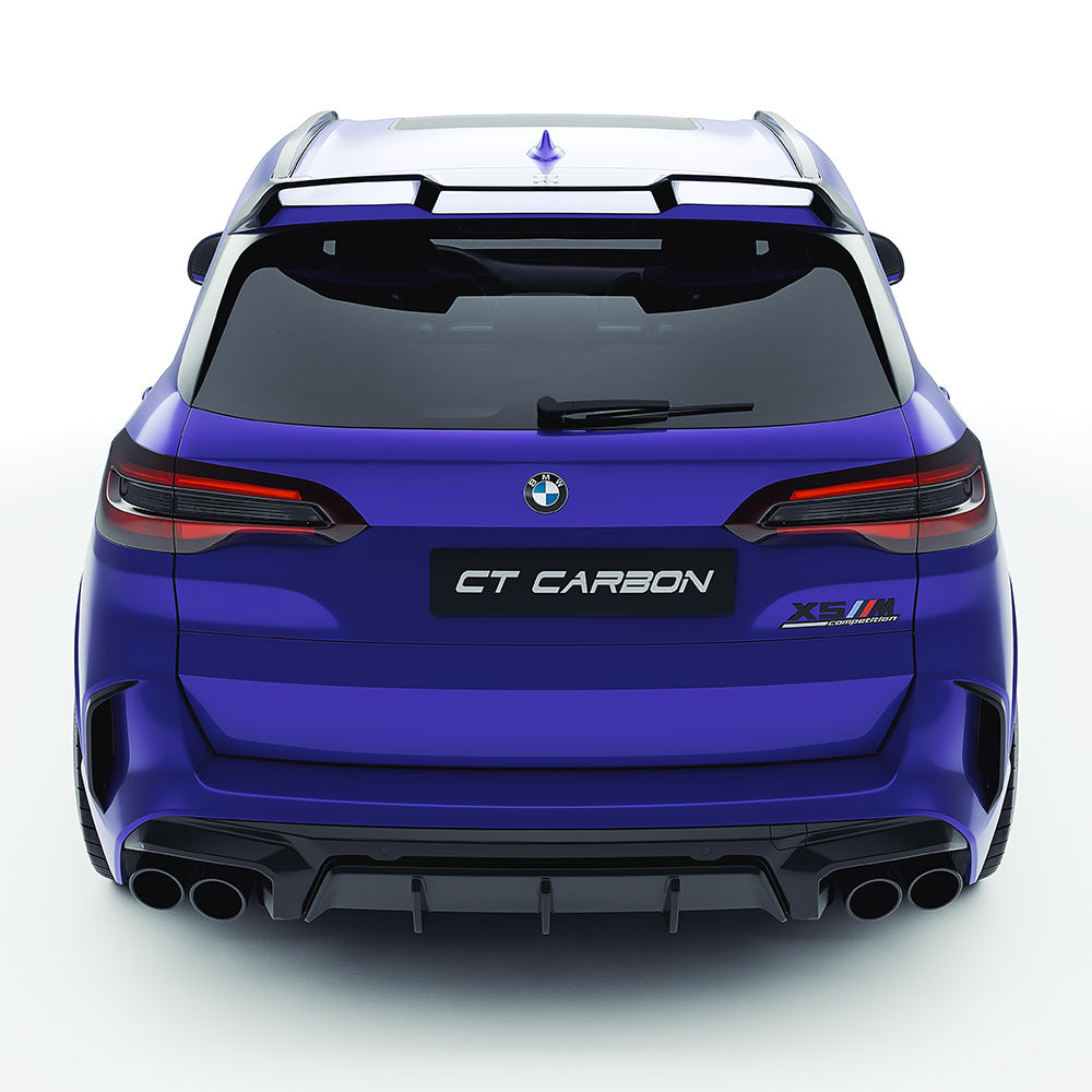 BMW F95 X5M 2019-2022 (PRE-LCI) CARBON FIBRE FULL KIT - CT DESIGN-Kit-CT CARBON-CT Carbon - High-quality carbon fiber and gloss black aerodynamic parts for premium sports and luxury vehicles.