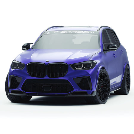 BMW F95 X5M 2019-2022 (PRE-LCI) CARBON FIBRE FULL KIT - CT DESIGN-Kit-CT CARBON-CT Carbon - High-quality carbon fiber and gloss black aerodynamic parts for premium sports and luxury vehicles.