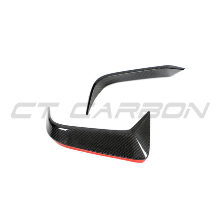 BMW F95 X5M 2019-2022 (PRE-LCI) CARBON FIBRE REAR BUMPER TRIM - CT DESIGN-Accessories-CT CARBON-CT Carbon - High-quality carbon fiber and gloss black aerodynamic parts for premium sports and luxury vehicles.