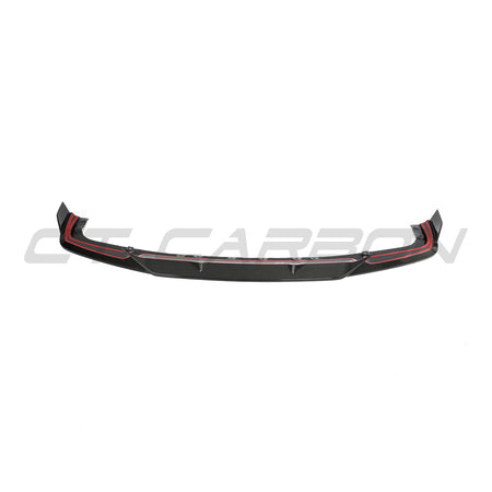 BMW F95 X5M 2019-2022 (PRE-LCI) CARBON FIBRE SPLITTER - CT DESIGN-Splitter-CT CARBON-CT Carbon - High-quality carbon fiber and gloss black aerodynamic parts for premium sports and luxury vehicles.